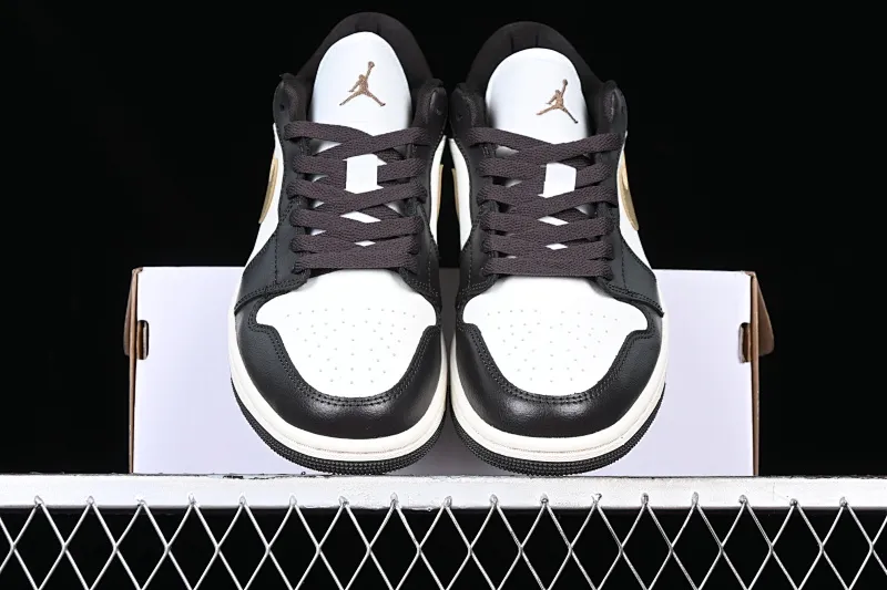 All categories Air Jordan Jordan series basketball shoes Air Jordan 1 Low G version pure original Air Jordan 1 Low AJ1 Joe 1 white coffee color low-top cultural casual sneakers DC0774-200